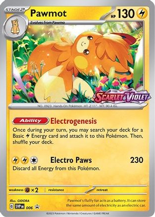 Pawmot 006 [SV Scarlet & Violet Promo Cards]  - Holofoil