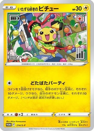 Mischievous Pichu 214/S-P [Miscellaneous Cards & Products]