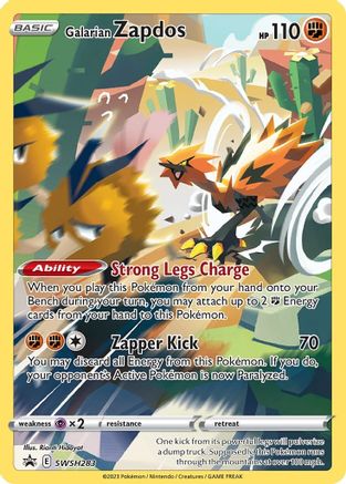 Galarian Zapdos SWSH283 [SWSH Sword & Shield Promo Cards]  - Holofoil