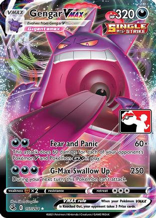 Gengar VMAX 157 [Prize Pack Series Cards]  - Holofoil