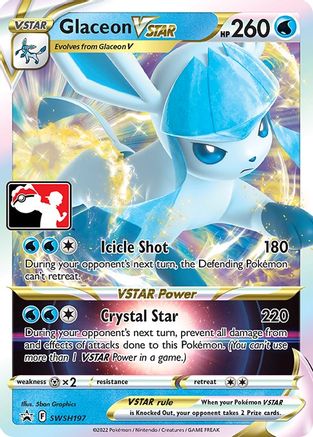 Glaceon VSTAR SWSH197 [Prize Pack Series Cards]  - Holofoil