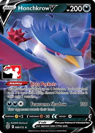 Honchkrow V 088/172 [Prize Pack Series Cards]  - Holofoil