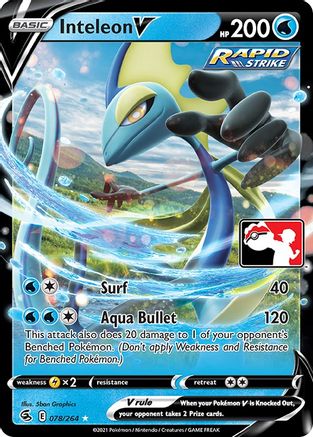 Inteleon V 078 [Prize Pack Series Cards]  - Holofoil