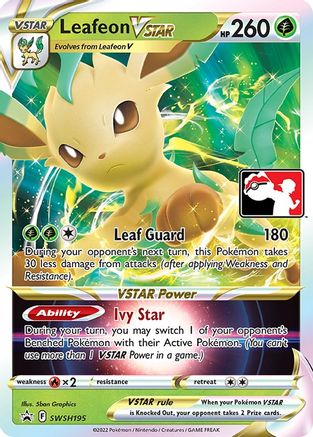 Leafeon VSTAR SWSH195 [Prize Pack Series Cards]  - Holofoil