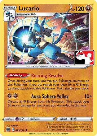 Lucario - 079/172/172 [Prize Pack Series Cards]