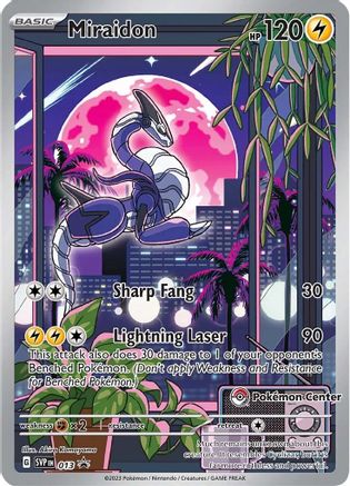 Miraidon 013 (Pokemon Center Exclusive) [SV Scarlet & Violet Promo Cards]  - Holofoil