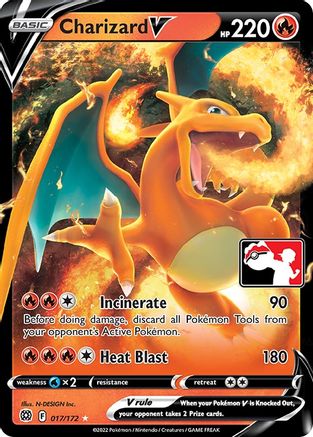 Charizard V (Prize Pack Series 2) 017 [Prize Pack Series Cards]  - Holofoil