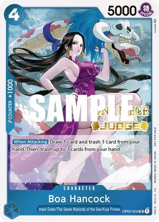 Boa Hancock (Judge) (OP02-059)  [One Piece Promotion Cards] Foil