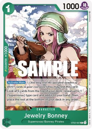 Jewelry Bonney (Tournament Pack Vol. 3) [Participant] (ST02-007)  [One Piece Promotion Cards]