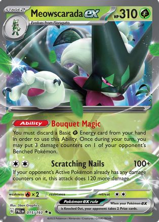 Meowscarada ex 015/193 [SV02 Paldea Evolved]  - Holofoil