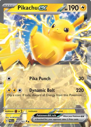 Pikachu ex 063/193 [SV02 Paldea Evolved]  - Holofoil