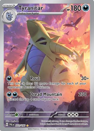 Tyranitar 222/193 [SV02 Paldea Evolved]  - Holofoil
