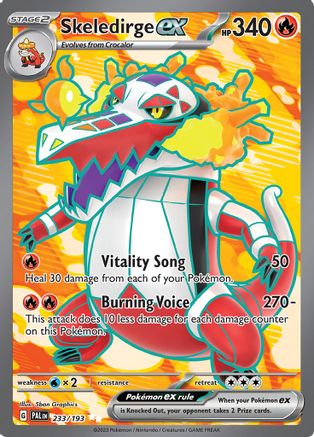 Skeledirge ex 233/193 [SV02 Paldea Evolved]  - Holofoil