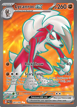 Lycanroc ex 241/193 [SV02 Paldea Evolved]  - Holofoil