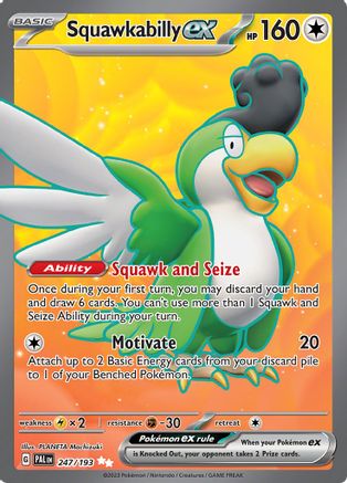 Squawkabilly ex 247/193 [SV02 Paldea Evolved]  - Holofoil