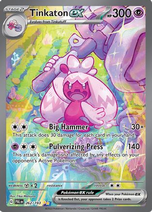 Tinkaton ex 262/193 [SV02 Paldea Evolved]  - Holofoil