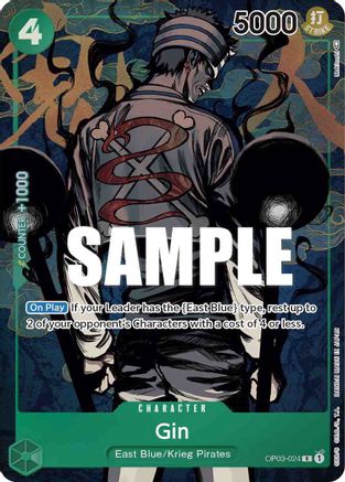 Gin (Alternate Art) (OP03-024)  [Pillars of Strength] Foil