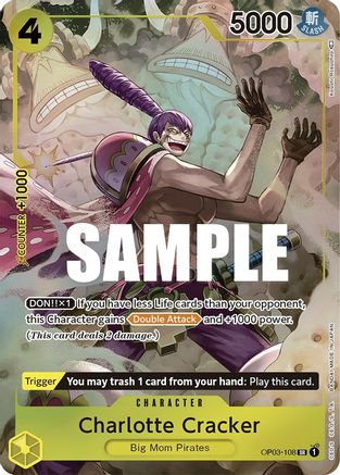 Charlotte Cracker (Alternate Art) (OP03-108)  [Pillars of Strength] Foil