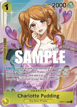 Charlotte Pudding (Alternate Art) (OP03-112)  [Pillars of Strength] Foil