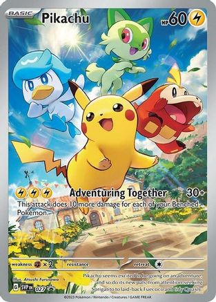 Pikachu 027 [SV Scarlet & Violet Promo Cards]  - Holofoil
