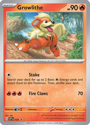 Growlithe 024 [SV Scarlet & Violet Promo Cards]  - Holofoil