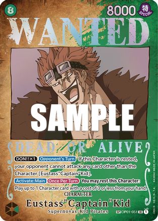 Eustass"Captain"Kid (Wanted Poster) (OP01-051)  [Pillars of Strength] Foil