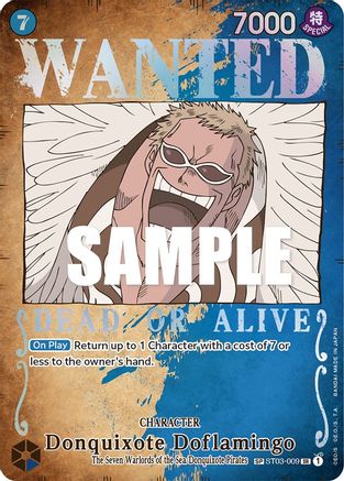Donquixote Doflamingo (Wanted Poster) (ST03-009)  [Pillars of Strength] Foil