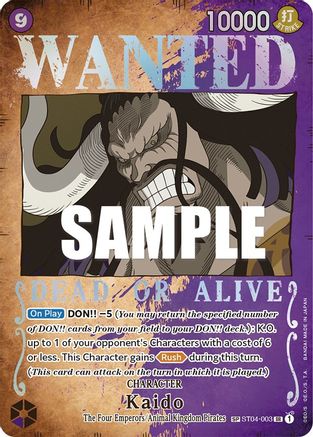 Kaido (Wanted Poster) (ST04-003)  [Pillars of Strength] Foil