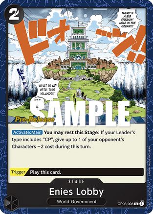 Enies Lobby (OP03-098)  [Pillars of Strength Pre-Release Cards]