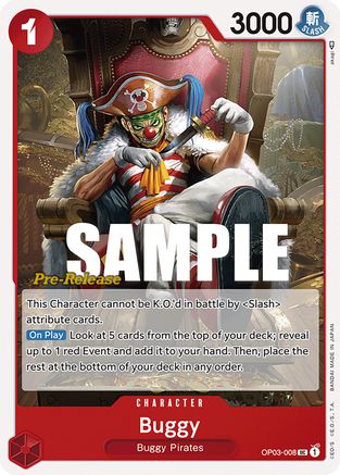 Buggy (008) (OP03-008)  [Pillars of Strength Pre-Release Cards]