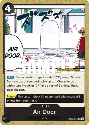 Air Door (OP03-094)  [Pillars of Strength Pre-Release Cards]
