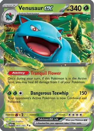 Venusaur ex 003/165 [SV Scarlet & Violet 151]  - Holofoil