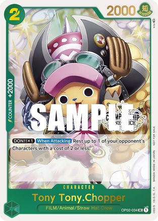 Tony Tony.Chopper (Store Championship 2023 Participation Pack Vol.1) (OP02-034) - One Piece Promotion Cards Foil