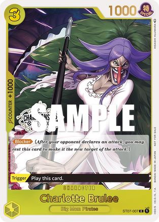 Charlotte Brulee (Store Championship Participation Pack) (ST07-007)  [One Piece Promotion Cards] Foil