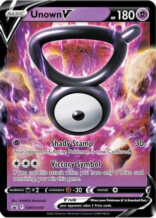 Unown V SWSH300 [SWSH Sword & Shield Promo Cards]  - Holofoil