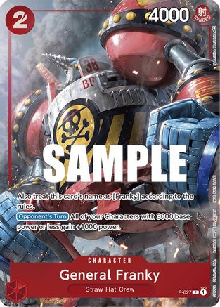 General Franky (Event Pack Vol. 2) (P-027)  [One Piece Promotion Cards] Foil