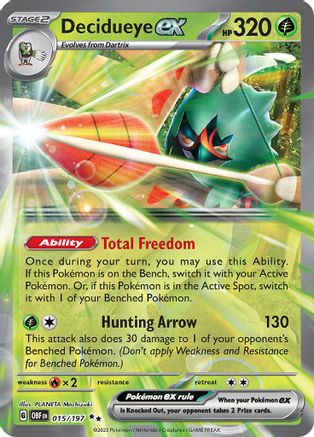 Decidueye ex 015/197 [SV03 Obsidian Flames]  - Holofoil