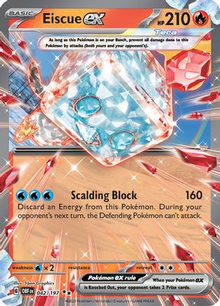 Eiscue ex 042/197 [SV03 Obsidian Flames]  - Holofoil