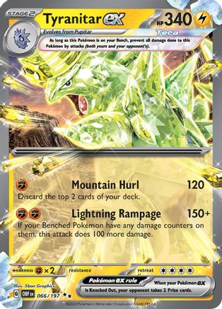 Tyranitar ex 066/197 [SV03 Obsidian Flames]  - Holofoil