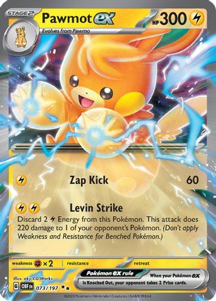 Pawmot ex 073/197 [SV03 Obsidian Flames]  - Holofoil