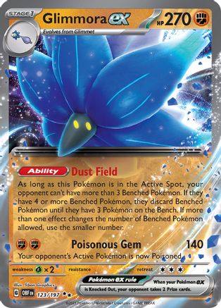 Glimmora ex 123/197 [SV03 Obsidian Flames]  - Holofoil