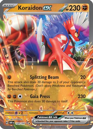 Koraidon ex 124/197 [SV03 Obsidian Flames]  - Holofoil