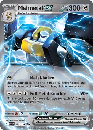 Melmetal ex 153/197 [SV03 Obsidian Flames]  - Holofoil