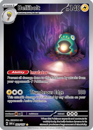 Bellibolt 201/197 [SV03 Obsidian Flames]  - Holofoil