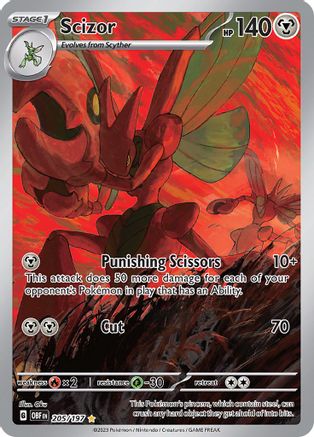 Scizor 205/197 [SV03 Obsidian Flames]  - Holofoil