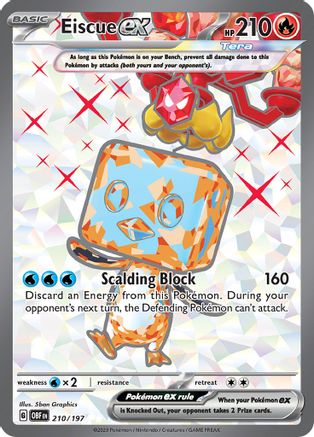 Eiscue ex 210/197 [SV03 Obsidian Flames]  - Holofoil