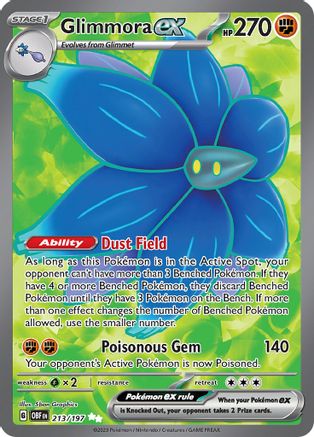 Glimmora ex 213/197 [SV03 Obsidian Flames]  - Holofoil