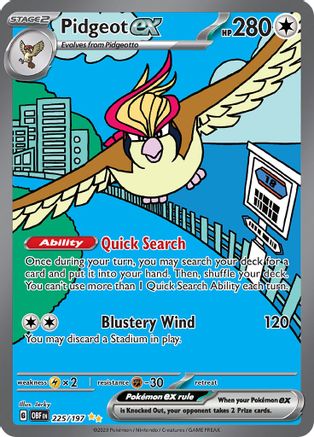 Pidgeot ex 225/197 [SV03 Obsidian Flames]  - Holofoil