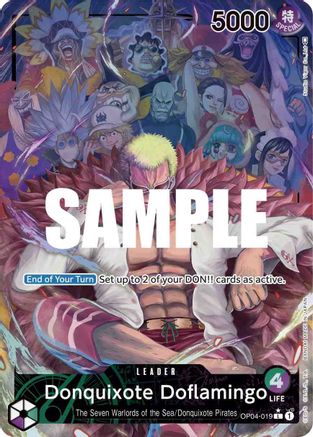 Donquixote Doflamingo (019) (Alternate Art) (OP04-019)  [Kingdoms of Intrigue] Foil