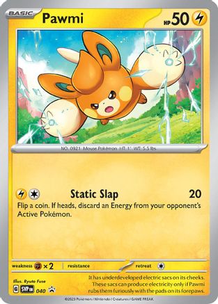 Pawmi 040 [SV Scarlet & Violet Promo Cards]  - Holofoil